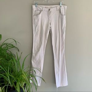 Stella McCartney Greige White Corduroy Pants 44